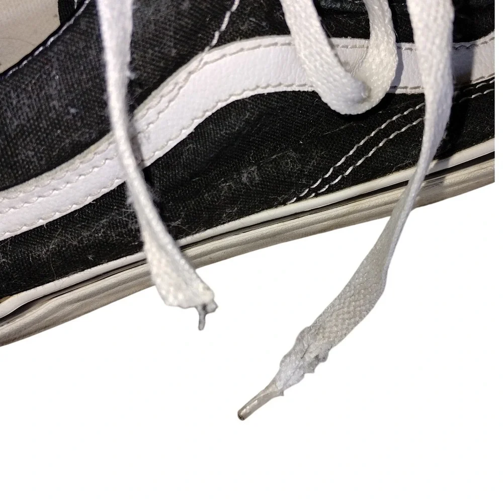 Vans Old Skool Black White Suede Canvas Low Top Skate Shoes Mens 9 Womens‎ 10.5
